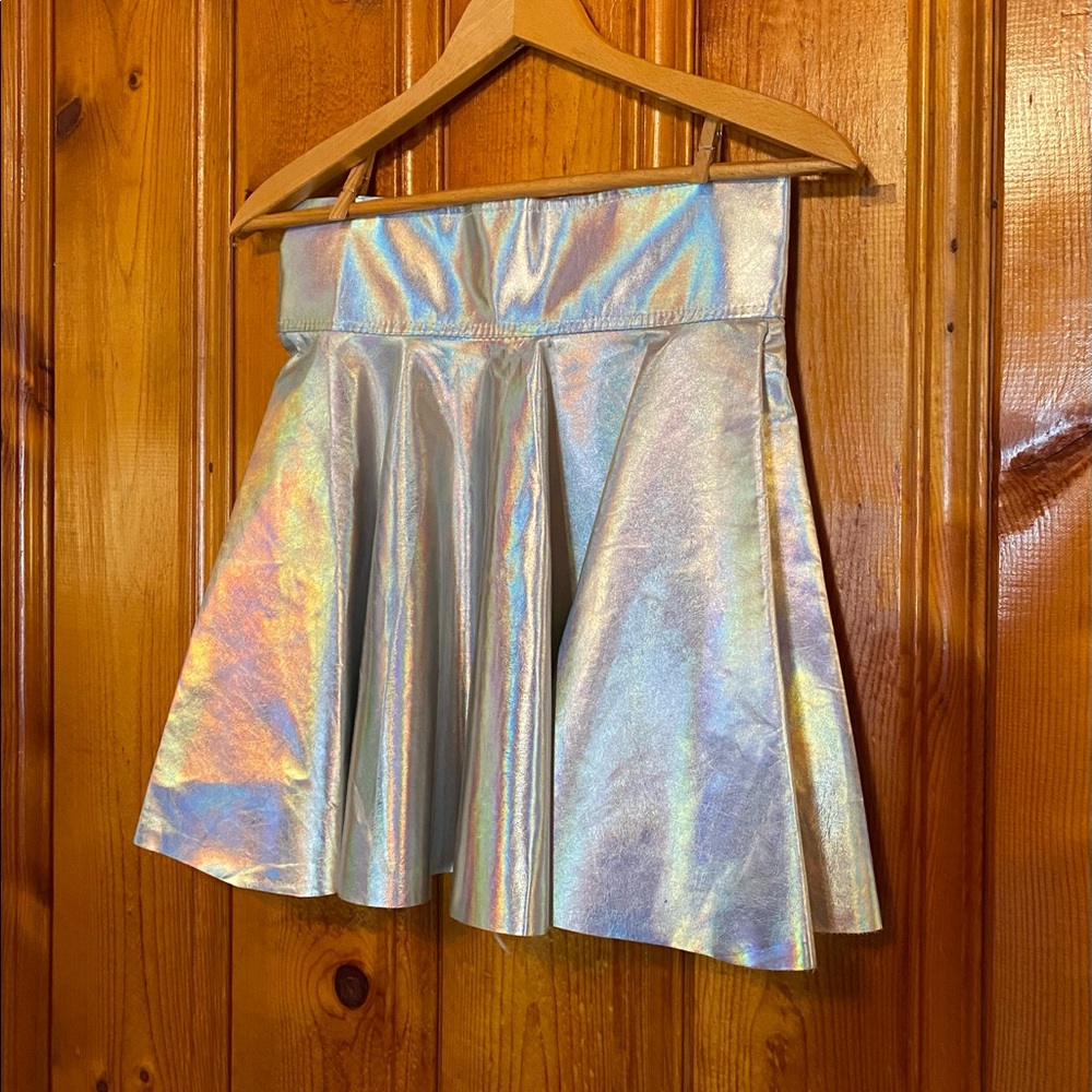 Holographic skater skirt bell skirt circle